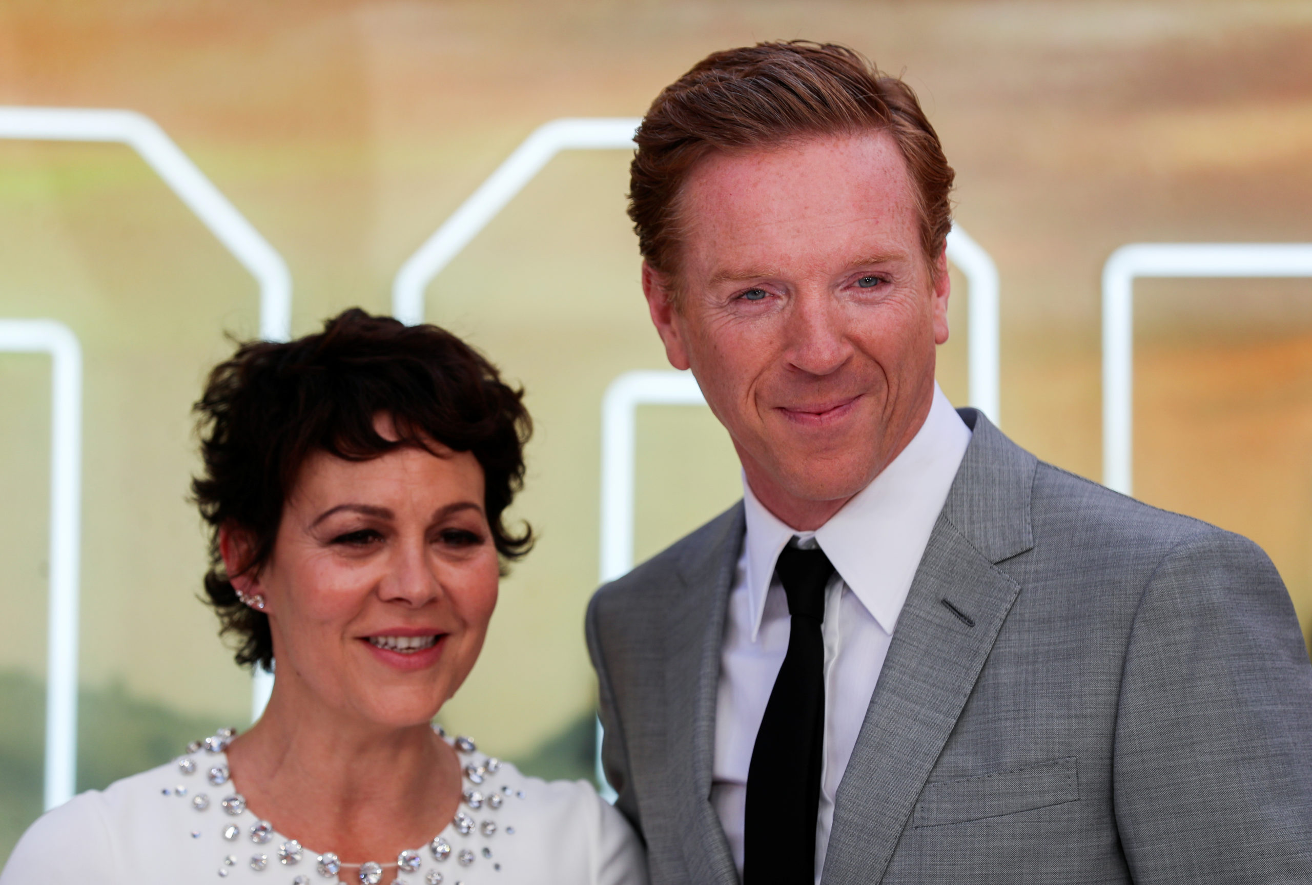 Actor Damian Lewis and his wife Helen McCrory pose as they arrive for the London premiere of "Once Upon a Time in Hollywood", in London, Britain July 30, 2019. REUTERS/Simon Dawson