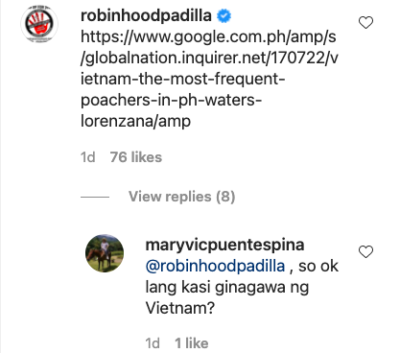 Robin Padilla comment