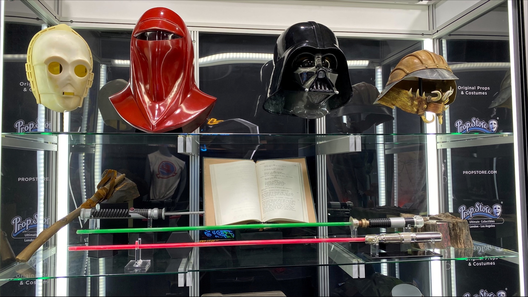 Props from the Star Wars movie franchise, set to be auctioned in June, are displayed at Prop Store, in Santa Clarita, California, U.S., May 21, 2021. REUTERS/Norma Galeana