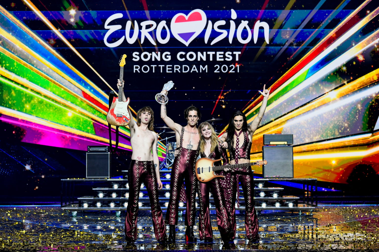 Italy's raucous glam rock takes Eurovision by storm ...
