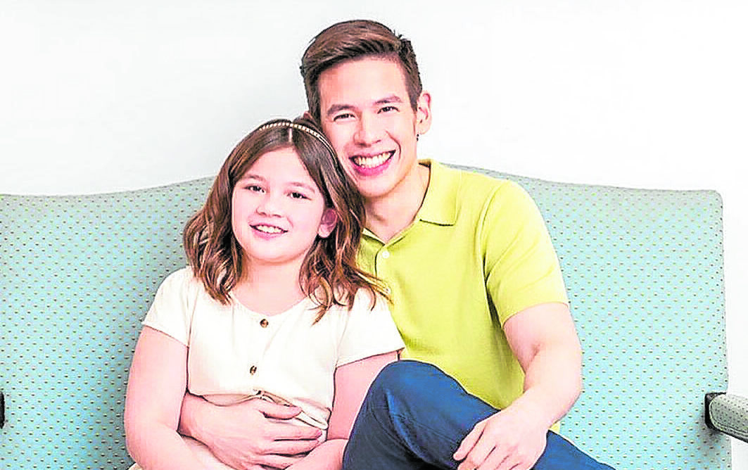 Jake Ejercito (right) with daughter Ellie