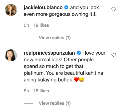 Jackie Lou Blanco, Princess Punzalan comment