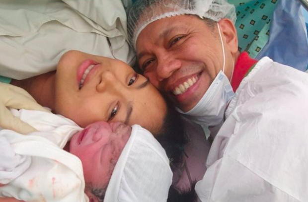 Miriam Quiambao gives birth