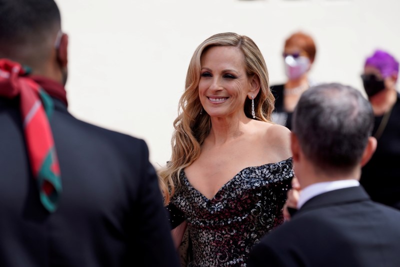 Marlee Matlin arrives to the Oscars red carpet for the 93rd Academy Awards in Los Angeles, California, U.S.