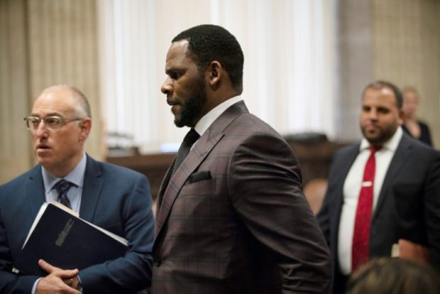 R. Kelly appears for a hearing at Leighton Criminal Court Building in Chicago