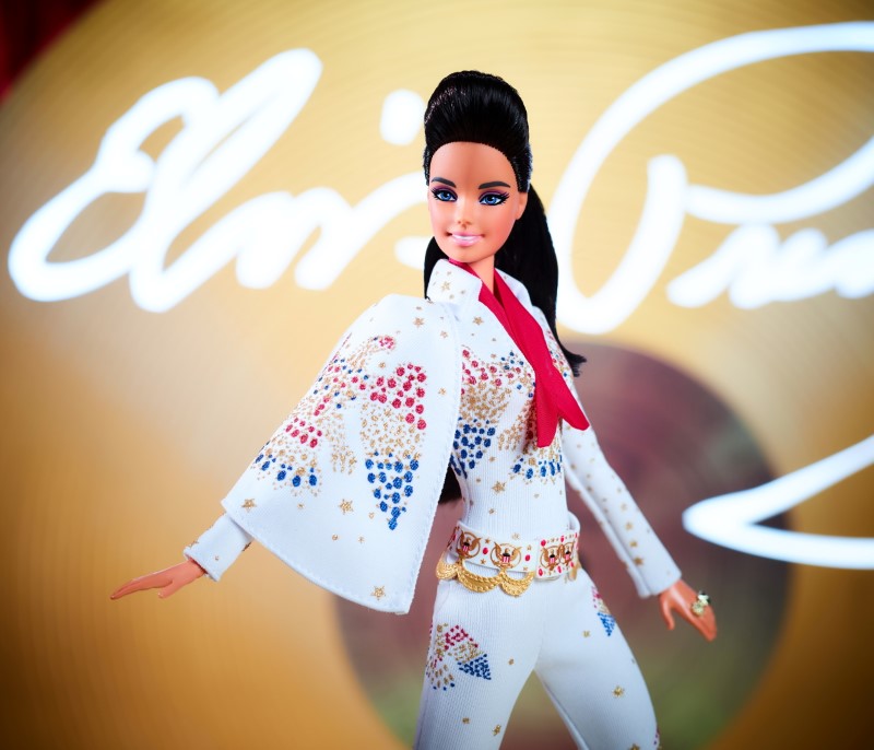 A special edition Elvis Barbie doll is seen in this picture obtained by Reuters on August 10, 2021. Mattel/Handout via REUTERS