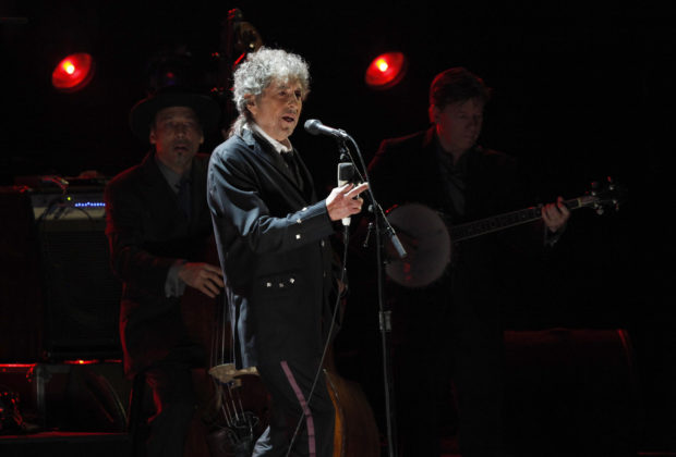 Bob Dylan performs during a segment honoring Director Martin Scorsese at the 17th Annual Critics' Choice Movie Awards in Los Angeles