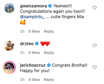 Gwen Zamora, Z Teo and Jerico Cruz comments