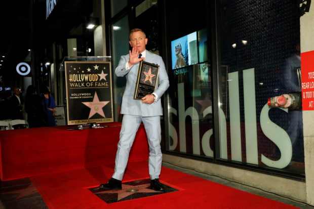 Daniel Craig receives a star on the Hollywood Walk of Fame, in Los Angeles