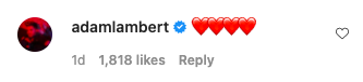 20211130 Adam Lambert's Comment
