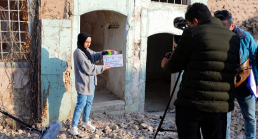 young mosul filmmakers afp