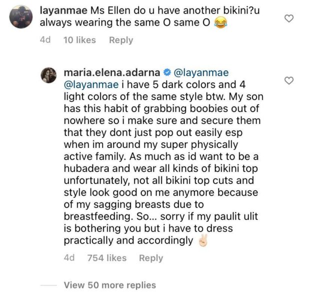 Ellen Adarna IG comment