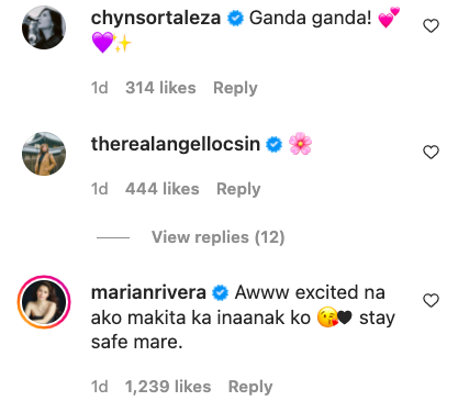 Chynna, Angel, Marian comments
