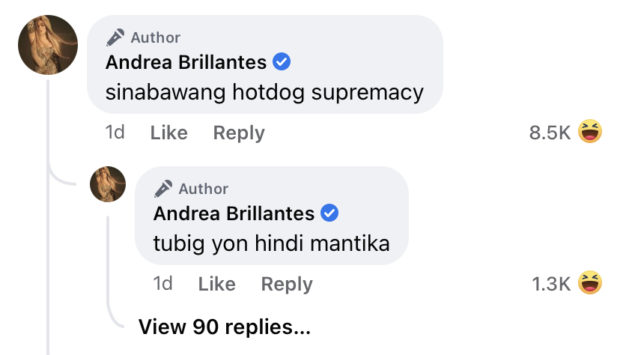 Andrea Brillantes comment