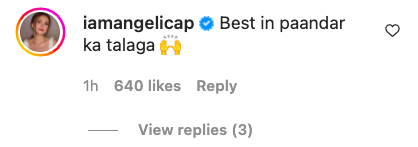 Angelica Panganiban comment