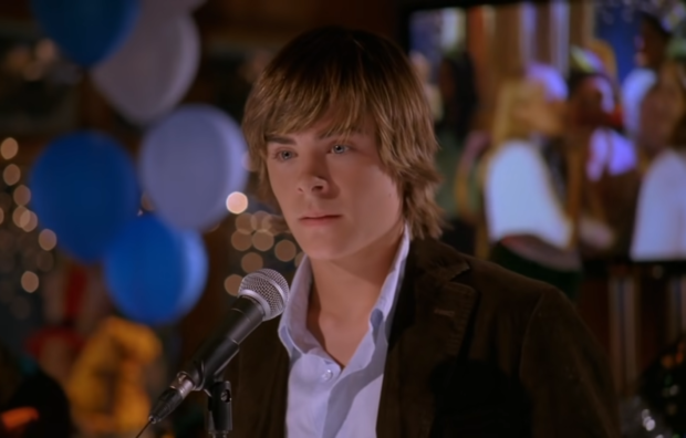 Zac Efron in "High School Musical"