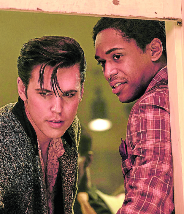 Butler (left) with Kelvin Harrison Jr. (as BB King). STORY: Luhrmann’s ‘Elvis’: Demystifying the man behind the legend 