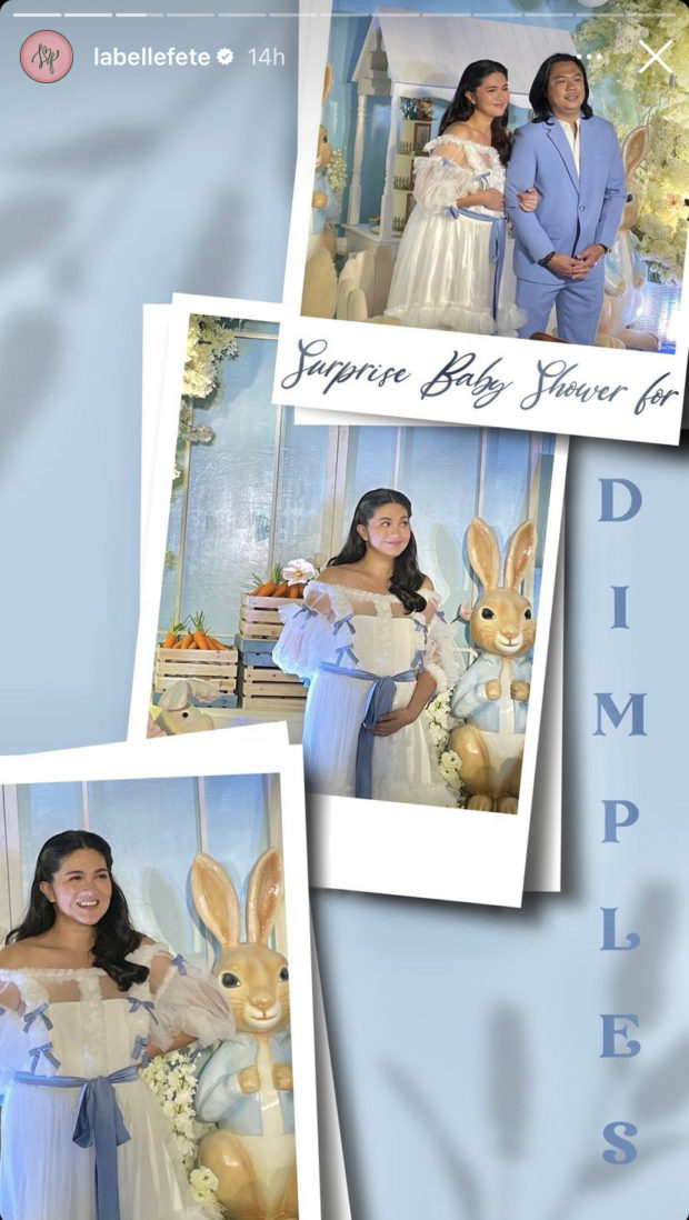 Dimples Romana baby shower