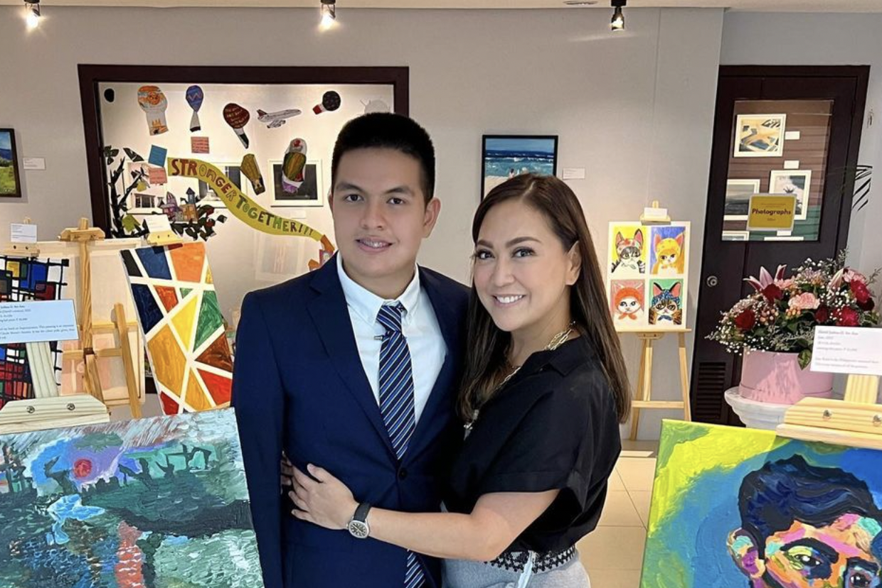 LOOK: Karen Davila shows off art exhibit of son with autism | Inquirer