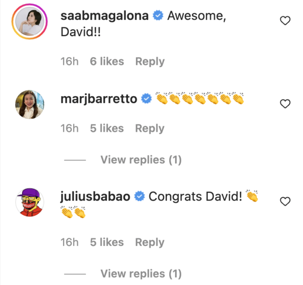 Saab Magalona, Marjorie Barretto, Julius Babao comments