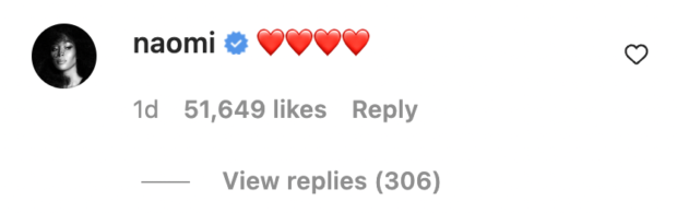 Naomi Campbell comment