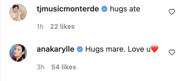 TJ Monterde, Karylle comments