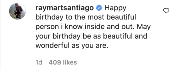 Raymart Santiago comment