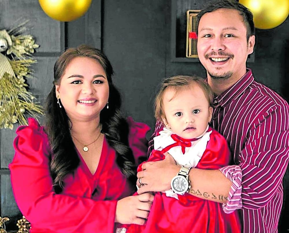 Baron Geisler (right) with wife Jamie and daughter Talitha