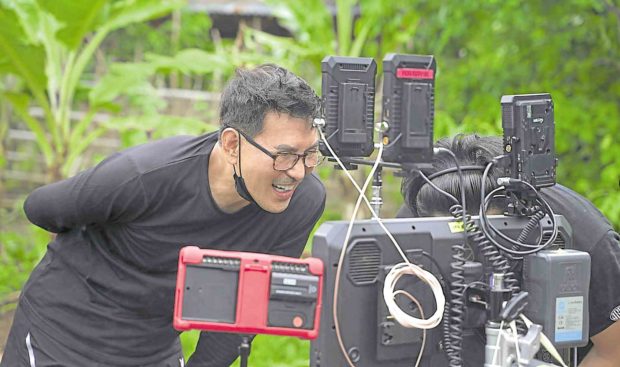 The author, Brillante Ma Mendoza, on the set of one of his movies. STORY: Art in the streaming business