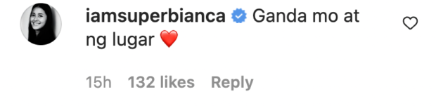 Bianca Gonzalez comment