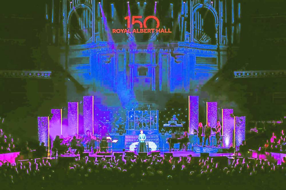 Lea performs to a full house at the Royal Albert Hall.