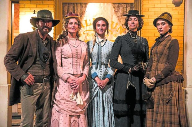 From left: Tim McGraw, Hill, May, Dawn Olivieri and Emma Malouff in “1883” —PHOTO BY EMERSON MILLER/PARAMOUNT+