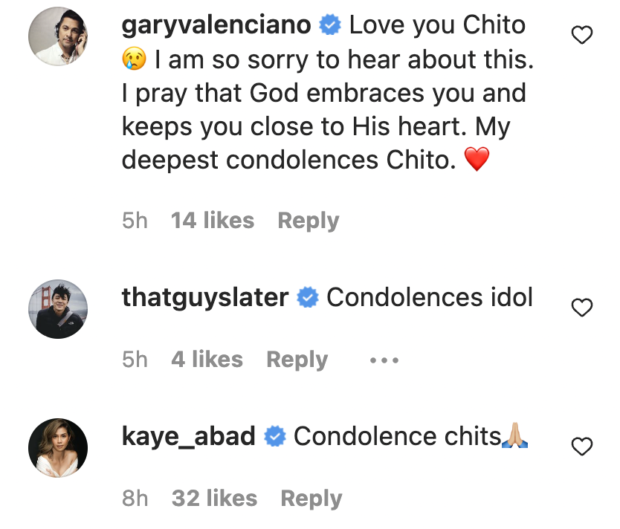 Gary Valenciano, Slater Young, Kaye Abad comments