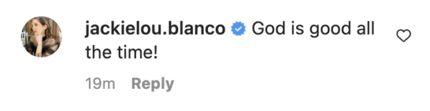 Jackie Lou Blanco comment