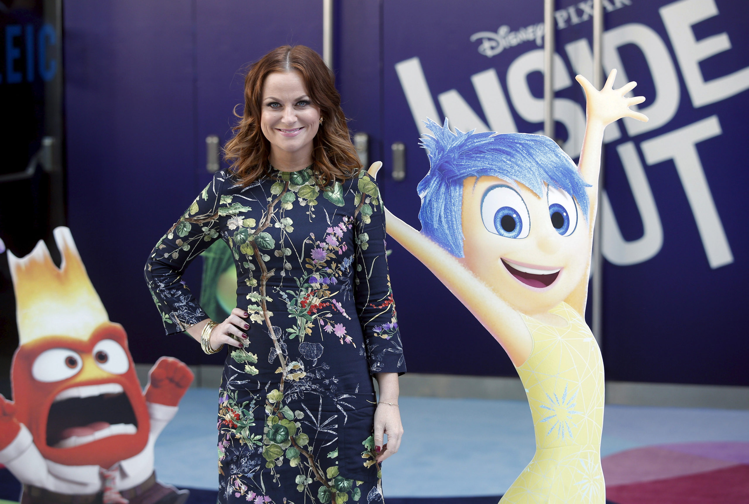 Cast member Amy Poehler, who voiced 'Joy' in the Disney-Pixar film "Inside Out" arrives for its UK Gala screening at the Leicester Square Odeon in London, Britain, July 19, 2015.  REUTERS/Peter Nicholls/File Photo