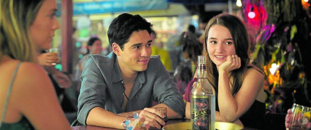 Maxime Bouttier as Gede (left) and Kaitlyn Dever as Lily.