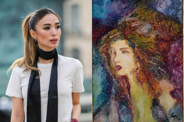 Heart Evangelista shows painting of girl seemingly in tears: 'Goodbyes  2013