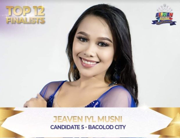 Jeaven Iyl Musni of Bacolod City is now in the Top 12 of AFDQ 2022.