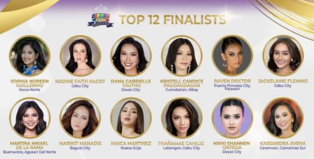 The 12 finalists of Aliwan Fiesta Digital Queen 2022 search
