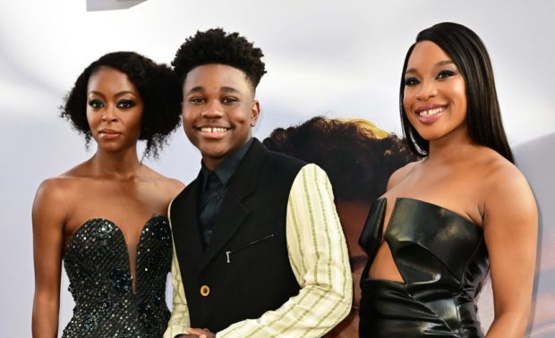 (From L) US actress Danielle Deadwyler, US actor Jalyn Hall and Nigerian Director Chinonye Chukwu arrive for the Los Angeles special screening of "Till" at the Samuel Goldwyn theatre in Beverly Hills, California, October 8, 2022. (Photo by Frederic J. BROWN / AFP)