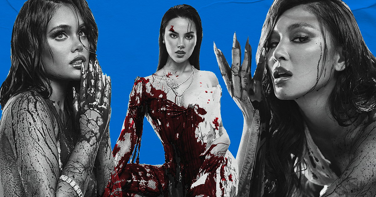 Catriona Gray Xxx - LOOK: Nadine Lustre, Catriona Gray, Ivana Alawi covered in blood in fierce  shoot | Inquirer Entertainment
