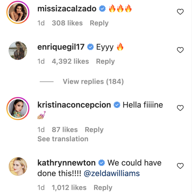 Iza, Enrique, KC, Kathryn Newton comments
