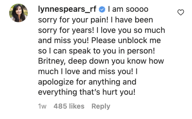 Lynne Spears comment