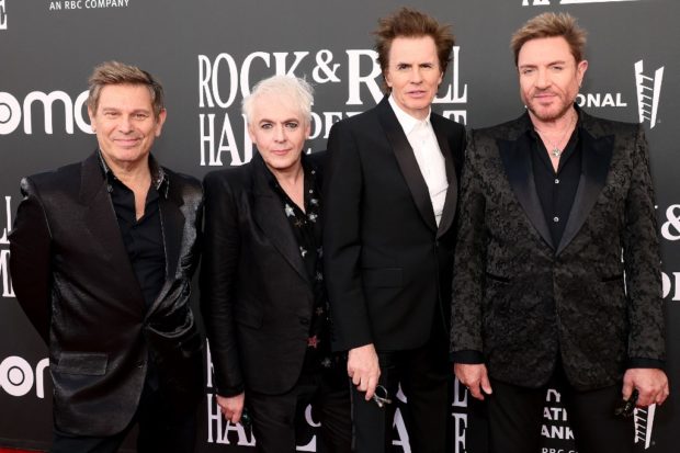 LOS ANGELES, CALIFORNIA - NOVEMBER 05: (L-R) Roger Taylor, Nick Rhodes, John Taylor, and Simon Le Bon of Duran Duran attend the 37th Annual Rock & Roll Hall of Fame Induction Ceremony at Microsoft Theater on November 05, 2022 in Los Angeles, California. Emma McIntyre/Getty Images for The Rock and Roll Hall of Fame/AFP (Photo by Emma McIntyre / GETTY IMAGES NORTH AMERICA / Getty Images via AFP)