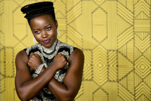 FILE PHOTO: Cast member Lupita Nyong'o attends the premiere of "Black Panther: Wakanda Forever", in London, Britain November 3, 2022. REUTERS/Toby Melville/File Photo