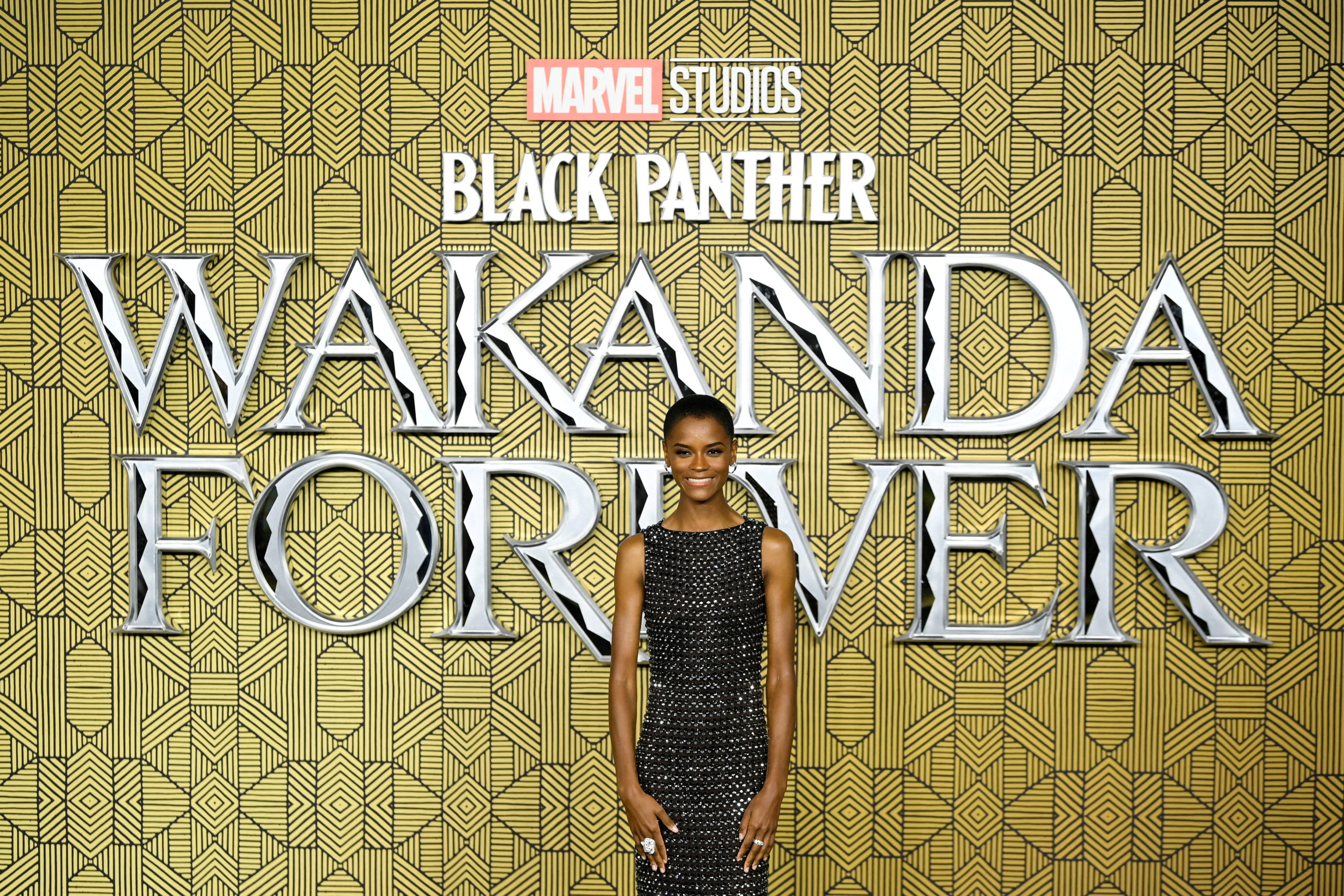 Cast member Letitia Wright attends the premiere of "Black Panther: Wakanda Forever" in London, Britain November 3, 2022. REUTERS/Toby Melville/File Photo