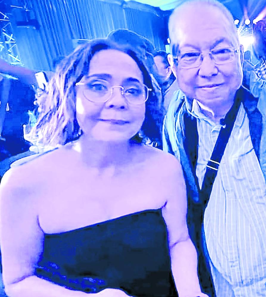 Dolly de Leon (left) and National Artist Ricky Lee