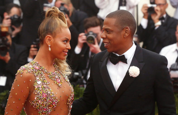 FILE PHOTO: Beyonce arrives with husband Jay-Z at the Metropolitan Museum of Art Costume Institute Gala 2015 celebrating the opening of "China: Through the Looking Glass," in Manhattan