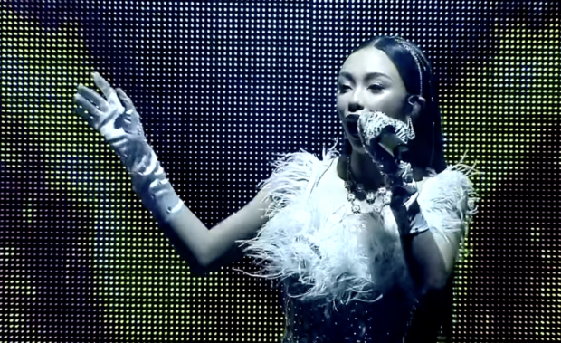 Maymay Entrata performs during the 2022 Awit Awards. Screengrab from YouTube / Myx Global
