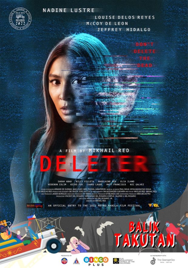 Official poster of "Deleter" for the MMFF
